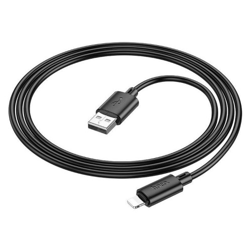 Кабель Hoco X88 Gratified USB (m)-Lightning (m) 1м черный коробка