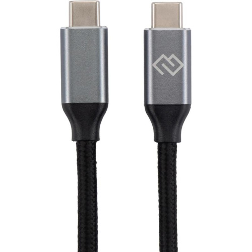Кабель Digma D-TYPE-C-USB3.2-100W-4K-3M USB Type-C (m)-USB Type-C (m) 3м черный