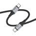 Кабель Hoco X102 Fresh Type-C to Type-C USB Type-C (m)-USB Type-C (m) 1м черный коробка Кабель Hoco X102 Fresh Type-C to Type-C USB Type-C (m)-USB Type-C (m) 1м черный коробка