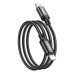 Кабель Hoco X89 Wind iP USB Type-C (m)-Lightning (m) 1м черный коробка Кабель Hoco X89 Wind iP USB Type-C (m)-Lightning (m) 1м черный коробка