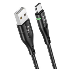 Кабель Hoco U93 Shadow Type-C USB (m)-USB Type-C (m) 1.2м черный коробка