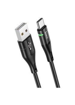 Кабель Hoco U93 Shadow Type-C USB (m)-USB Type-C (m) 1.2м черный коробка