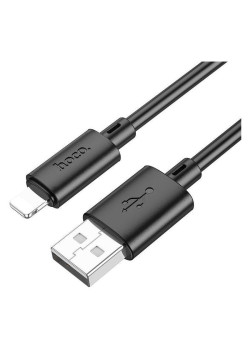 Кабель Hoco X88 Gratified USB (m)-Lightning (m) 1м черный коробка