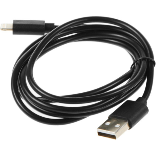 Кабель Buro USB-IP-1.2B2A USB (m)-Lightning (m) 1.2м черный