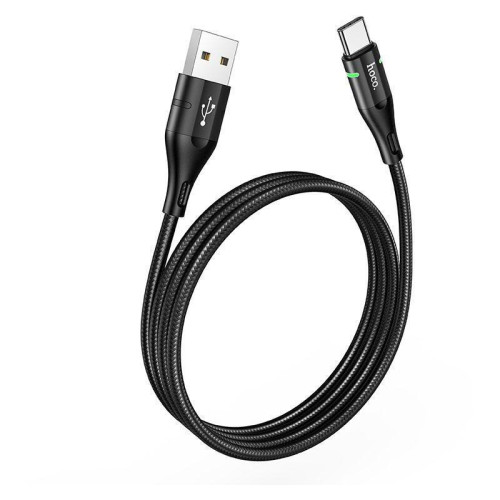 Кабель Hoco U93 Shadow Type-C USB (m)-USB Type-C (m) 1.2м черный коробка