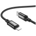 Кабель Hoco X89 Wind iP USB Type-C (m)-Lightning (m) 1м черный коробка Кабель Hoco X89 Wind iP USB Type-C (m)-Lightning (m) 1м черный коробка