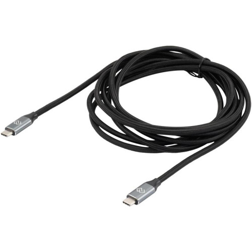 Кабель Digma D-TYPE-C-USB3.2-100W-4K-3M USB Type-C (m)-USB Type-C (m) 3м черный