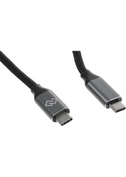 Кабель Digma D-TYPE-C-USB3.2-100W-4K-1.5M USB Type-C (m)-USB Type-C (m) 1.5м черный