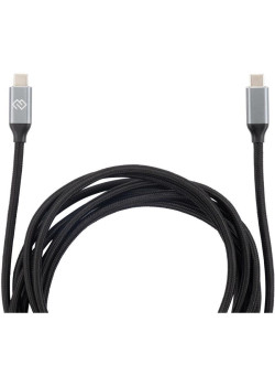 Кабель Digma D-TYPE-C-USB3.2-100W-4K-3M USB Type-C (m)-USB Type-C (m) 3м черный