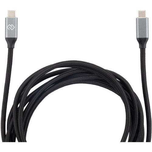 Кабель Digma D-TYPE-C-USB3.2-100W-4K-3M USB Type-C (m)-USB Type-C (m) 3м черный