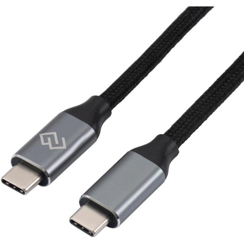 Кабель Digma D-TYPE-C-USB3.2-100W-4K-3M USB Type-C (m)-USB Type-C (m) 3м черный