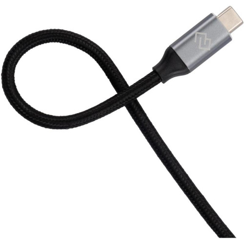 Кабель Digma D-TYPE-C-USB3.2-100W-4K-3M USB Type-C (m)-USB Type-C (m) 3м черный