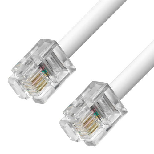 Greenconnect Телефонный шнур удлинитель для аппарата 0.25m GCR-TP6P4C-0.25m, 6P4C (джек 6p4c - jack 6p4c) белый Greenconnect Телефонный шнур удлинитель для аппарата 0.25m GCR-TP6P4C-0.25m, 6P4C (джек 6p4c - jack 6p4c) белый