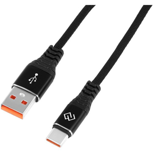 Кабель Digma DG-USBA-С-1M-27W USB (m)-USB Type-C (m) 1м черный