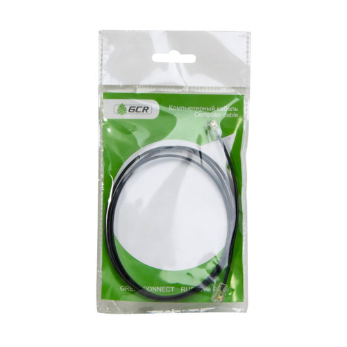 Greenconnect Телефонный шнур удлинитель для аппарата 1.0m GCR-TP6P4C2-1.0m, 6P4C (джек 6p4c - jack 6p4c) черный Greenconnect Телефонный шнур удлинитель для аппарата 1.0m GCR-TP6P4C2-1.0m, 6P4C (джек 6p4c - jack 6p4c) черный