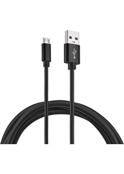 Кабель KingPrice KP-microUSB-2.4A-1m USB (m)-micro USB (m) 1м черный