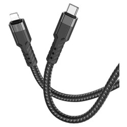 Кабель Hoco U110 iP PD USB Type-C (m)-Lightning (m) 1.2м черный коробка