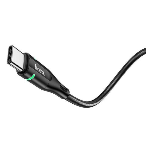 Кабель Hoco U93 Shadow Type-C USB (m)-USB Type-C (m) 1.2м черный коробка