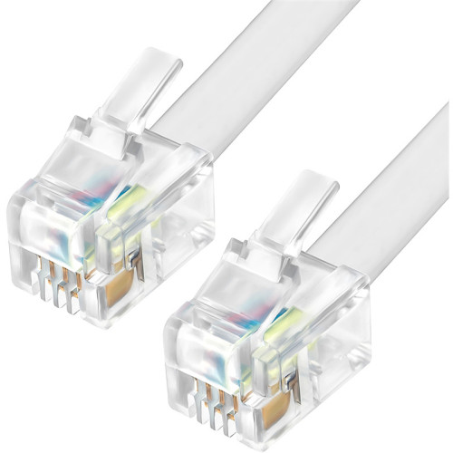 GCR Телефонный шнур витой для трубки 1.5m, RJ9 4P4C (джек) белый, GCR-53089 GCR Телефонный шнур витой для трубки 1.5m, RJ9 4P4C (джек) белый, GCR-53089