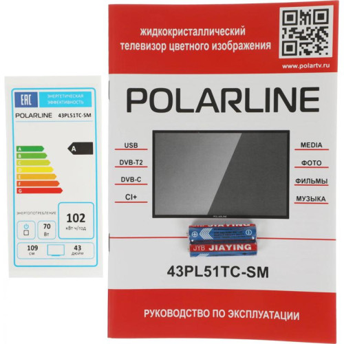 Телевизор LED/ Телевизор LED PolarLine 43