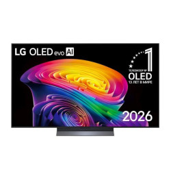Телевизор 77'' LG/ 77'' OLED, Ultra HD, Smart TV(WebOS 26), Wi-Fi 6, Bluetooth v 5.3, MR NFC, 120Hz Native (VRR 165Hz), 2.2ch 40Вт Dolby Atmos, 4хHDMI, 2хUSB, 1 Pole, черный металл, 2026