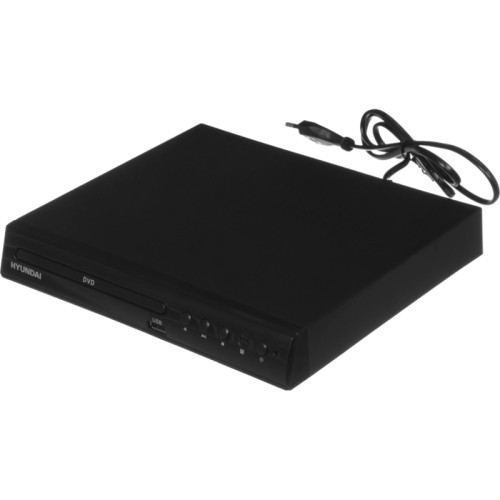 Плеер DVD/ Плеер DVD Hyundai H-DVD100 черный ПДУ