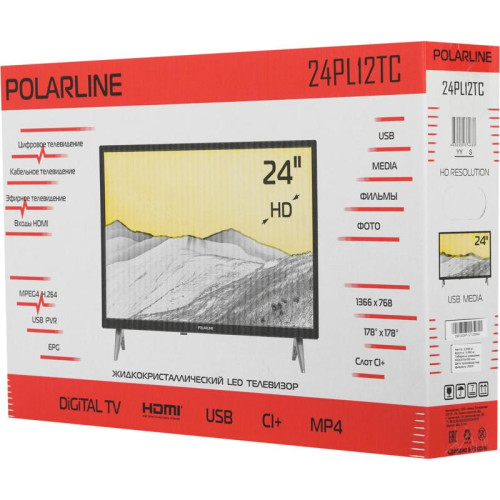 Телевизор LED/ Телевизор LED PolarLine 24