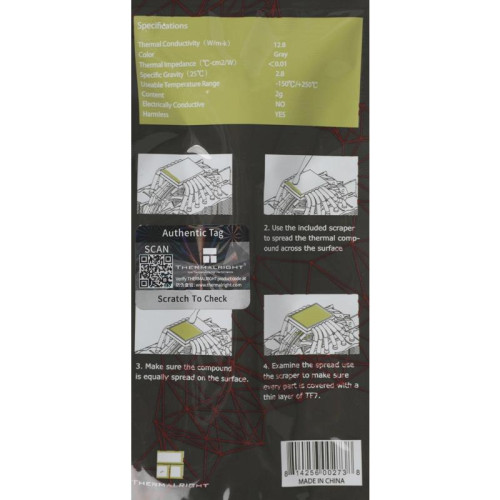 Термопаста Thermalright TF7-2G 12.8Вт/(м-К) шприц 2гр. [TF7-2G]