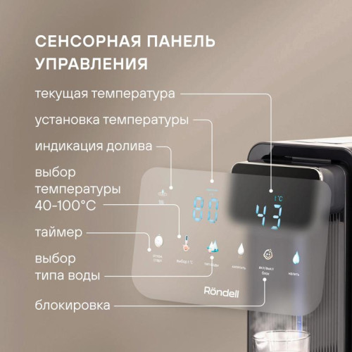 Термопот Rondell RDE-1052 5л. 850Вт черный