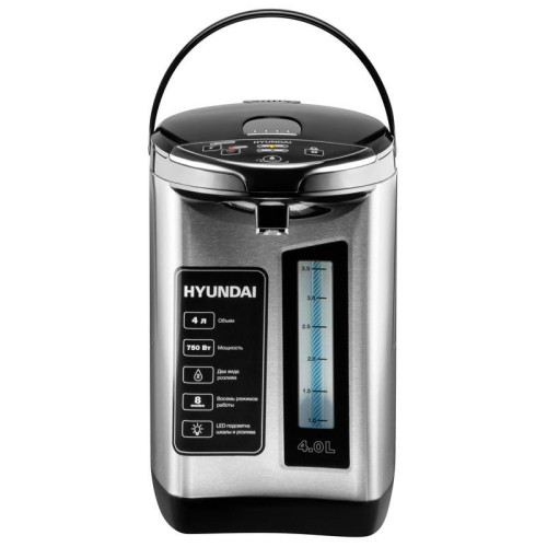 Термопот Hyundai HYTP-5840 4л. 750Вт серебристый/черный Термопот Hyundai HYTP-5840 4л. 750Вт серебристый/черный