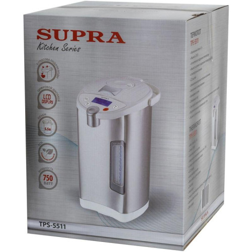 Термопот Supra TPS-5511 5.5л. 750Вт серебристый