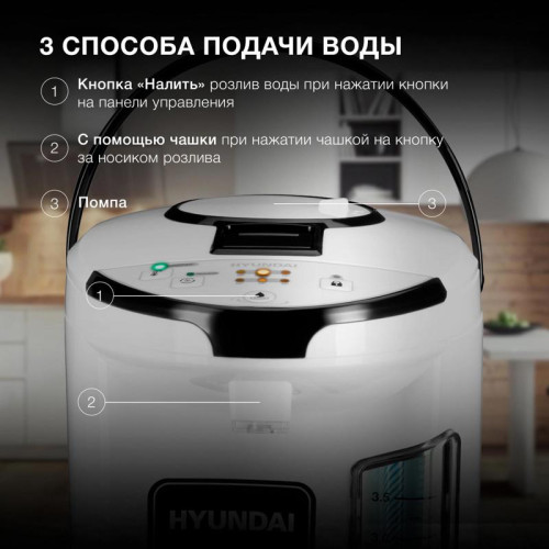 Термопот Hyundai HYTP-4840 4л. 750Вт белый/черный