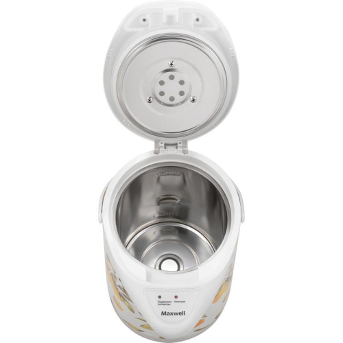 Термопот Maxwell MW-1756 3.8л. 750Вт белый/рисунок