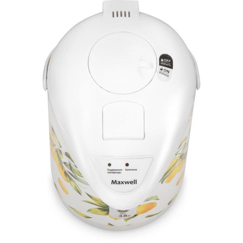 Термопот Maxwell MW-1756 3.8л. 750Вт белый/рисунок