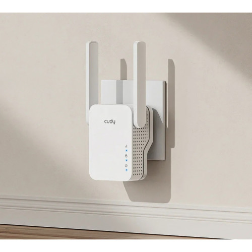 Усилитель Wi-Fi/ N300 Wi-Fi Mesh Repeater, AP mode,  300Mbps at 2.4GHz, 802.11/b/g/n,  1 10/100Mbps Port,  WPS button, Intelligent Signal Light, Access Control, LED control, Cudy APP