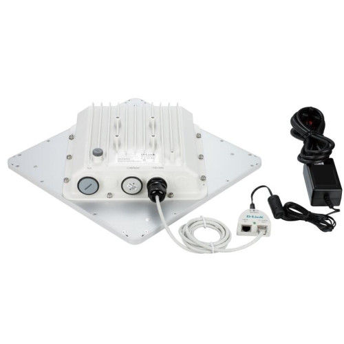 Точка доступа/ DAP-3860/ENA 802.11a Wi-Fi Outdoor PoE Access Point / Bridge, 100Base-TX LAN, RS-232, 1x23dBi internal + 1x23dBi detachable directional antennas (H10, V10), IP67, -30 to 70 °C