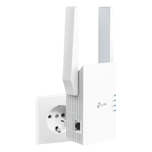 Усилитель Wi-Fi/ AX3000 Wi-Fi 6 Range Extender, 574 Mbps at 2.4 GHz + 2402 Mbps at 5 GHz, 2 ? External Antennas, 1 ? Gigabit Port, Qualcomm 1.0GHz Dual-Core CPU, 1024 QAM, HE160, Wall Plugged