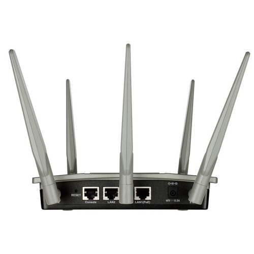 точка доступа/ DAP-2695,DAP-2695/A1A AC1750 Wi-Fi PoE Access Point, 2x1000Base-T LAN, 3x4dBi (2.4GHz)+3x6dBi (5GHz) detachable antennas, RJ45 Console, w/o PoE base/console cable