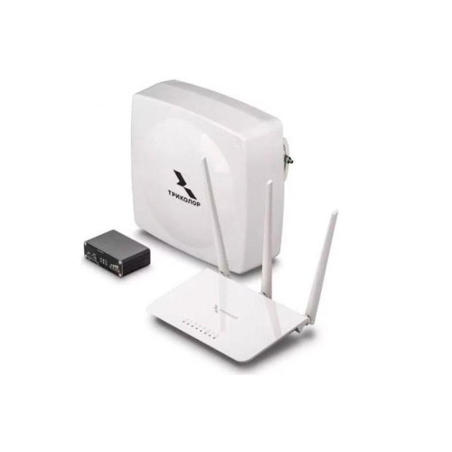 Усилитель сигнала Триколор TR-4G/injector-15kit 20м белый (046/91/00055152)