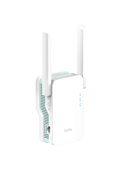 Усилитель сигнала CUDY RE1500 Wi-Fi 6 AX1500 с поддержкой Mesh, режим точки доступа, чипсет: MediaTek, Cudy Mesh, скорость Wi-Fi: до 300 Мбит/с (2,4 ГГц) + до 1201 Мбит/с (5 ГГц), стандарты Wi-Fi: 802.11a/b/g/n/ac/ax, 1 порт Ethernet 10/100 Мбит/с, кноп