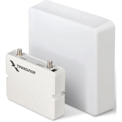 Усилитель сигнала Триколор TR-900/1800/2100-55-kit 20м многодиапазонная белый (046/91/00055708)