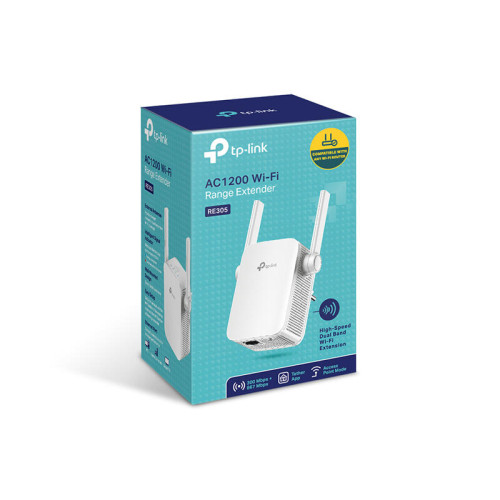 Повторитель беспроводного сигнала TP-Link RE305 AC1200 10/100BASE-TX белый Повторитель беспроводного сигнала TP-Link RE305 AC1200 10/100BASE-TX белый