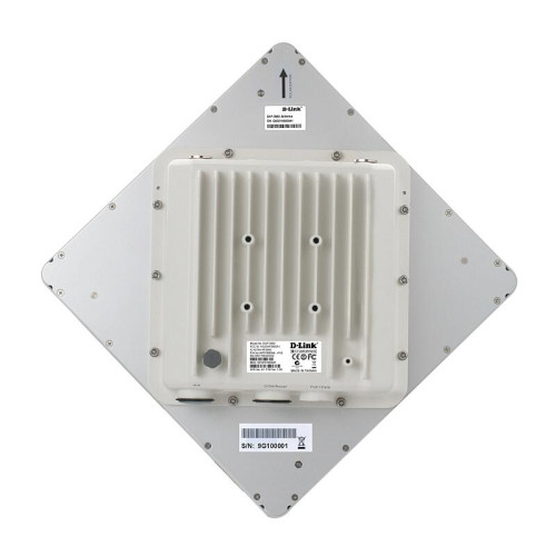 Точка доступа/ DAP-3760/RU/B1C 802.11a Wi-Fi Outdoor PoE Access Point / Bridge, 100Base-TX LAN, RS-232, 1x23dBi internal directional antennas (H10, V10), IP67,-30 to 70 °C, w/o adapter for PoE injector