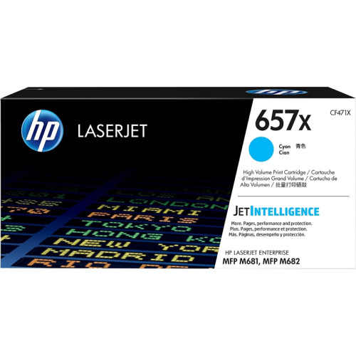 Тонер-картридж/ HP 657X High Yield Cyan Original LaserJet Toner Cartridge