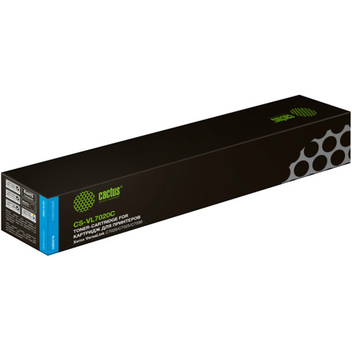 -/ Картридж лазерный Cactus CS-VL7020C 106R03748 голубой (16500стр.) для Xerox VersaLink C7020/C7025/C7