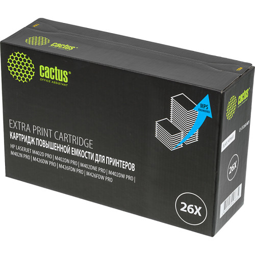 -/ Картридж лазерный Cactus CS-CF226X-MPS CF226XX черный (12000стр.) для HP LJ M402d/M402n/M426dw/M426fdn/M426fdw