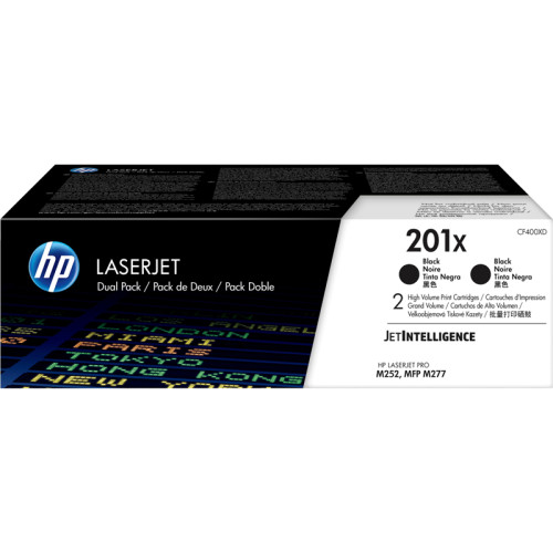 Тонер-картридж набор из 2 шт/ HP 201X 2-pack High Yield Black Original LaserJet Toner Cartridges (CF400XD)