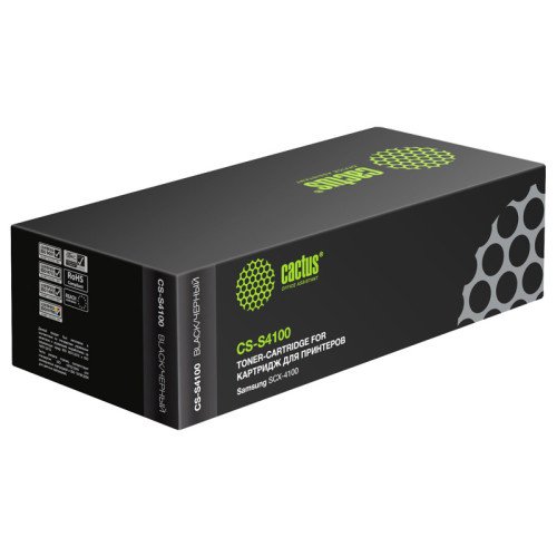 -/ Картридж лазерный Cactus CS-S4100 SCX-4100D3 черный (3000стр.) для Samsung SCX-4100