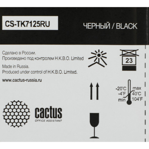 -/ Картридж лазерный Cactus CS-TK7125 черный (20000стр.) для Kyocera Mita TASKalfa 3212i