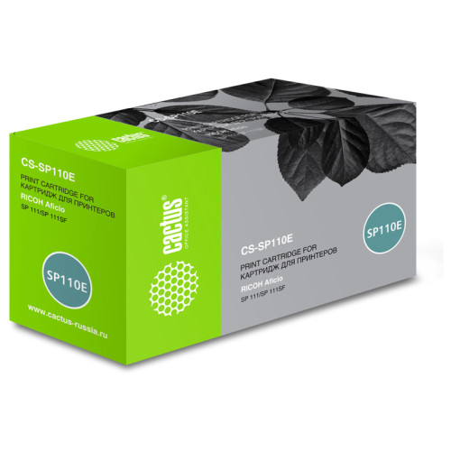 -/ Картридж лазерный Cactus CS-SP110E 407442 черный (2000стр.) для Ricoh Aficio SP 111/SP 111SF